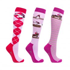 Hy Fashion Socks (Pack of 3)